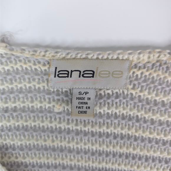 Lana Lee Sweater Womens Small Short Sleeve Open Front Knit Cardigan Acrylic - Picture 4 of 7